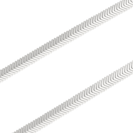 Srebrny Łańcuszek Snake Płaski - JubilerSezam.pl