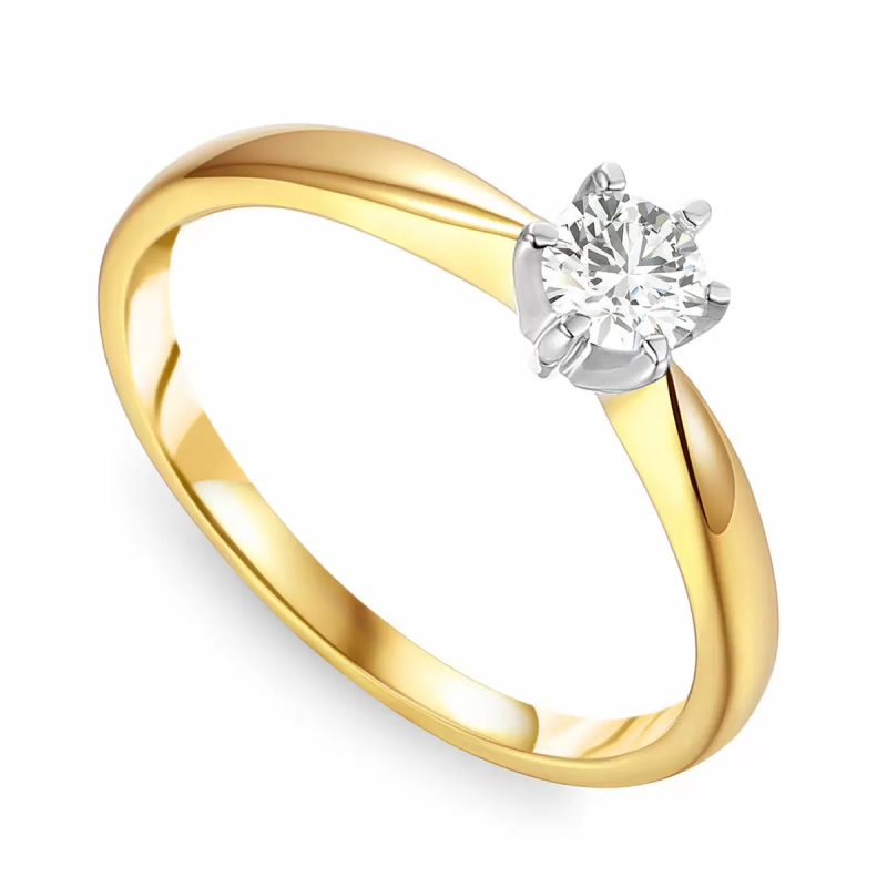 Zásnubní prsten ze zlata s laboratorním diamantem 0,30 ct | iSezam.cz