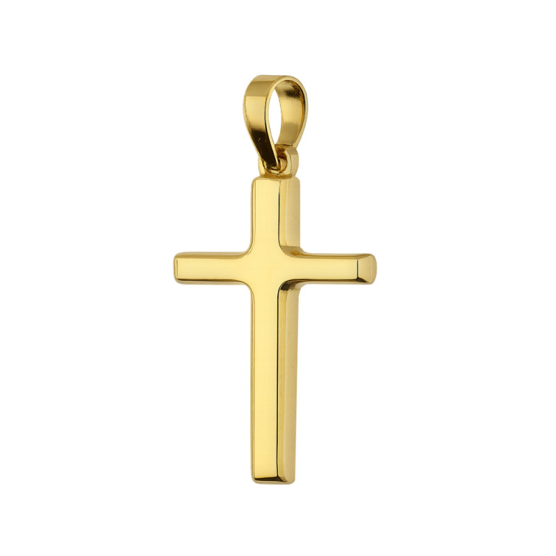 Zlatý křížek trubičkový 375 | iSezam.cz