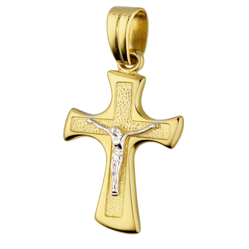 Zlatý křížek s Ježíšem pr. 585 - Symbol víry - Jubiler Sezam