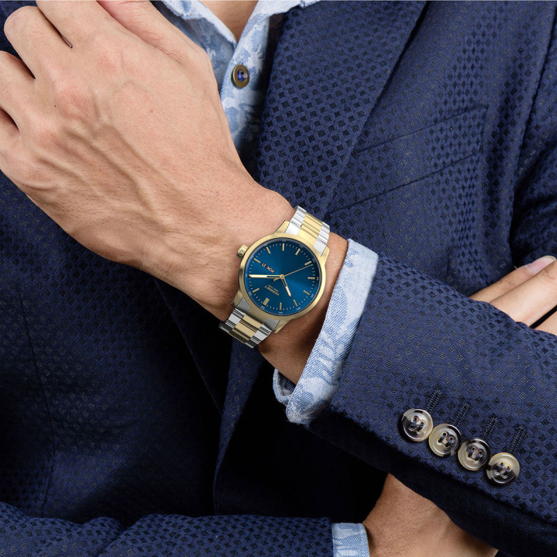 Hornet NYC Brighton dwukolorowy zegarek Swiss Movement HP.G40S1B.NGG