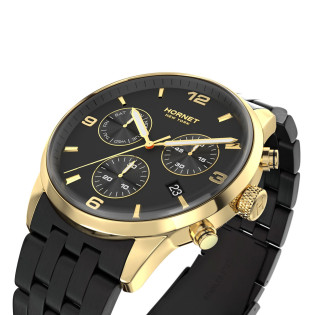 Hornet Performance St. James — czarno-złoty chronograf | Jubiler Sezam