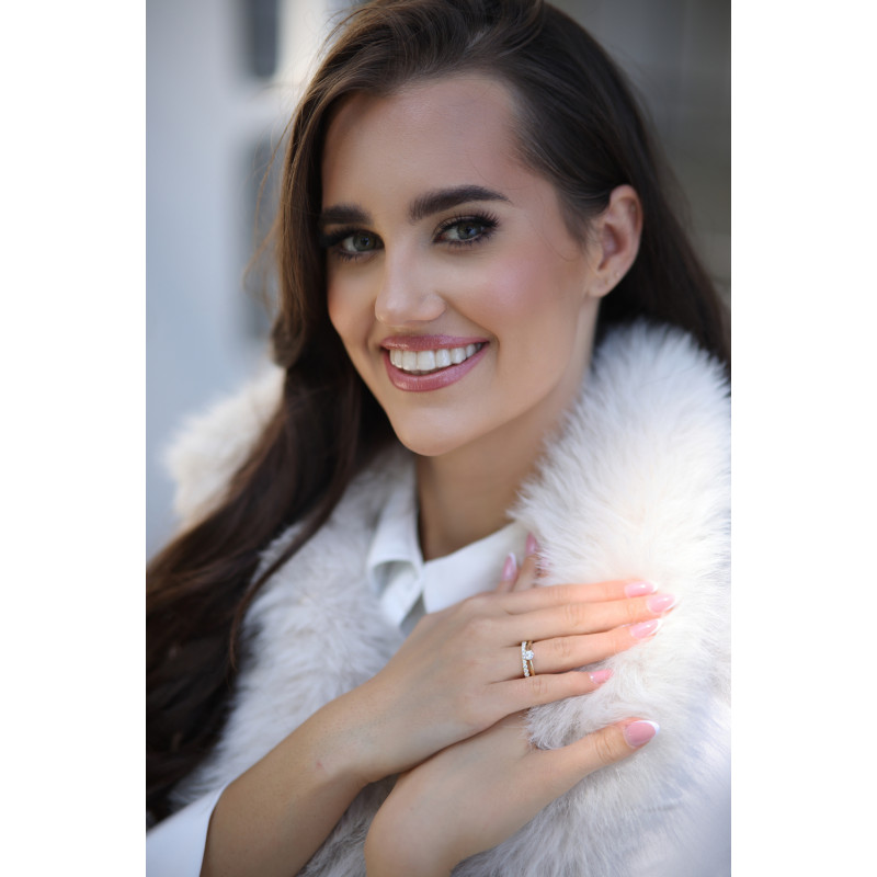 Zásnubní prsten Line of Love | Diamantový prsten 0,52ct | iSezam.cz