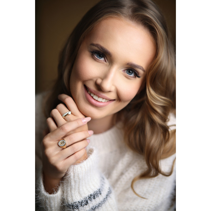 Zásnubní prsten Line of Love | Diamantový prsten 0,52ct | iSezam.cz