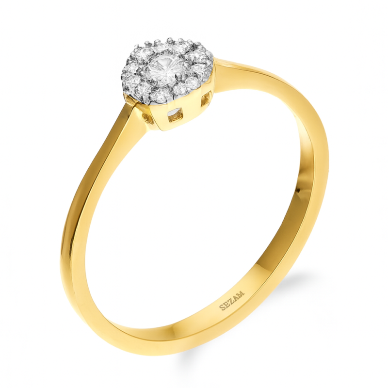 Zásnubní prsten Dream bílé zlato s diamanty 0,16 ct | iSezam.cz