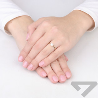 Zásnubní prsten Dream bílé zlato s diamanty 0,16 ct | iSezam.cz