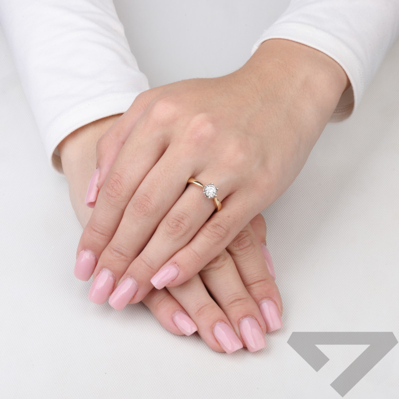 Zásnubní prsten s diamantem ROYAL 0,25ct ryzost 585