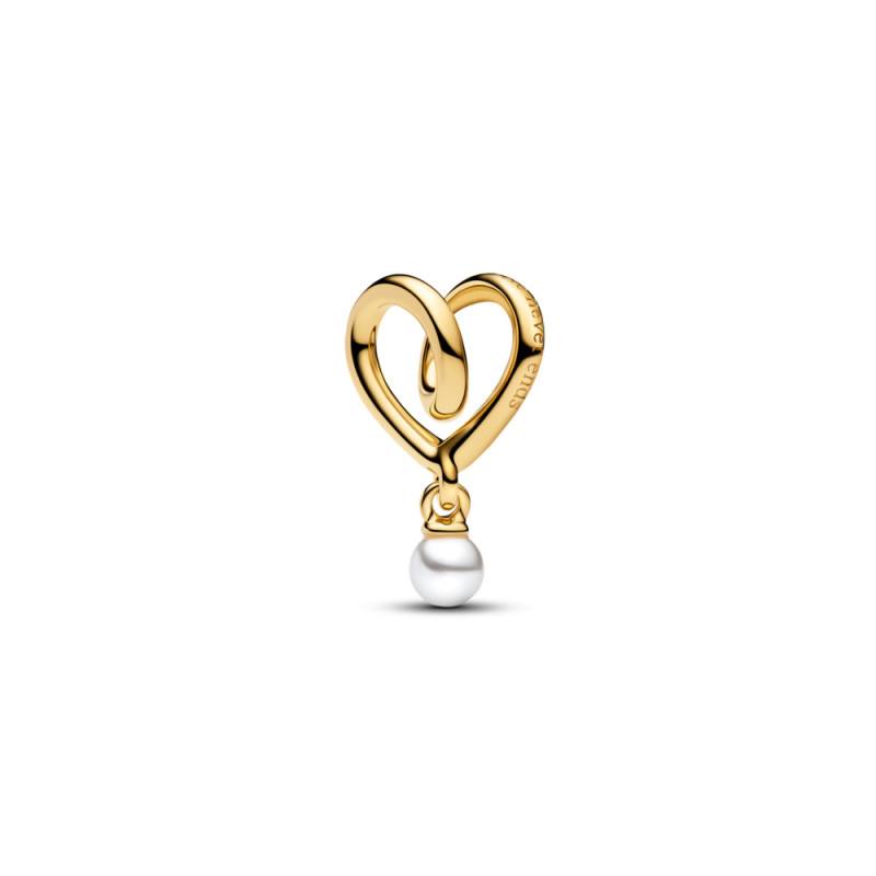 Charms Pandora Otulające serce Platerowanie z 14k złota 764138C01