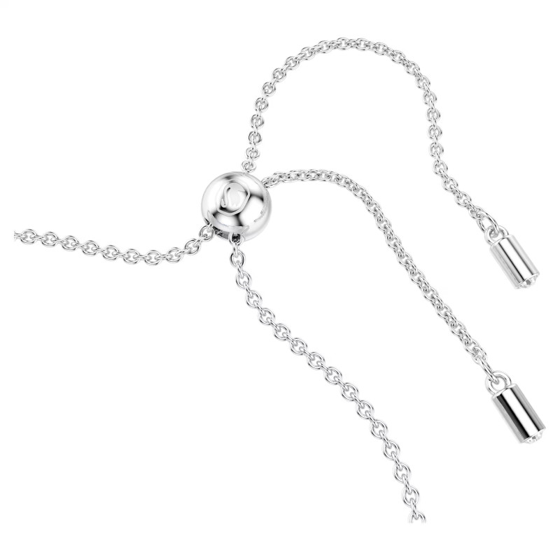 Bransoletka Swarovski Tennis Matrix szlify różnorodne, niebieska, powłoka z rodu