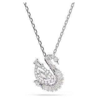 Naszyjnik Swarovski Swan szlify różnorodne, łabędź, biały