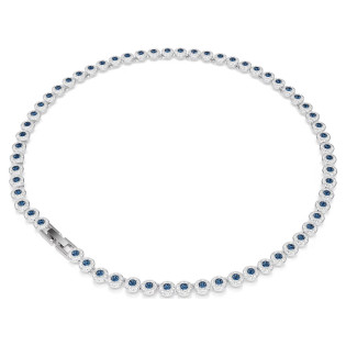 Naszyjnik Swarovski Una Angelic szlif okrągły, niebieski, powłoka z rodu