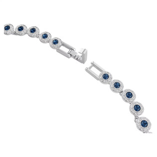 Naszyjnik Swarovski Una Angelic szlif okrągły, niebieski, powłoka z rodu