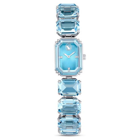 Zegarek Swarovski bransoletka z kryształami w szlifie ośmiokątnym, stal szlachetna