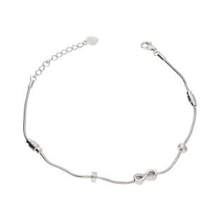 Stříbrný náramek Infinity Symbol věčnosti | iSezam.cz