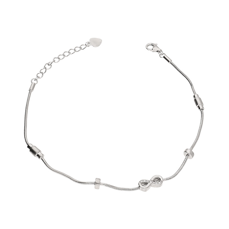 Stříbrný náramek Infinity Symbol věčnosti | iSezam.cz