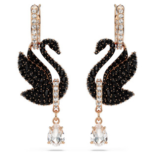 Długie kolczyki Swarovski Swan ze stali
