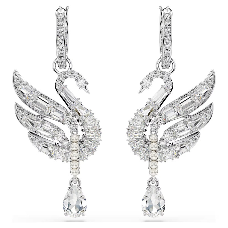 Kolczyki Swarovski Swan ze stali