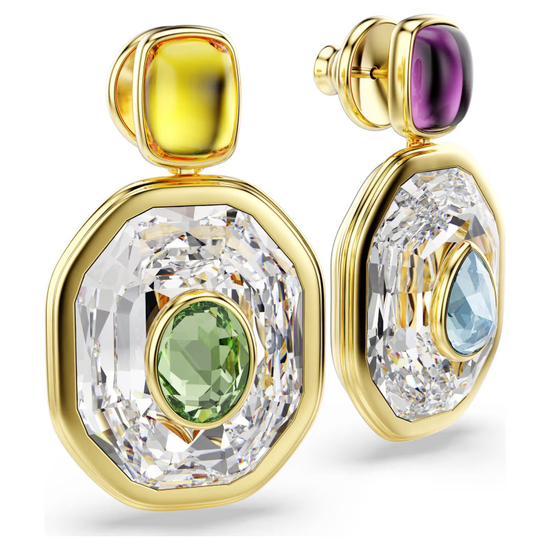 Długie kolczyki Swarovski Chroma ze stali