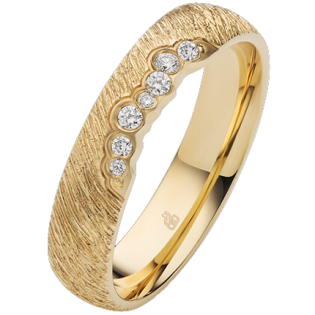 Snubní prsten ze zlata s diamanty 0,06 ct | iSezam.cz