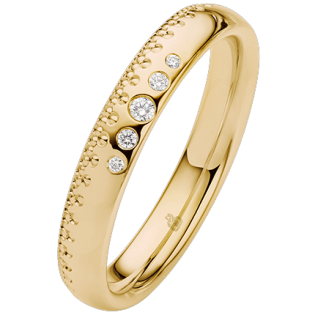 Zlatý snubní prsten s diamanty | iSezam.cz