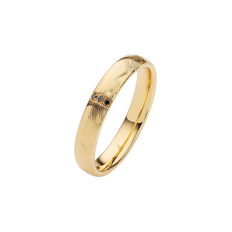Snubní prsten z růžového zlata s diamanty 0.015ct | iSezam.cz