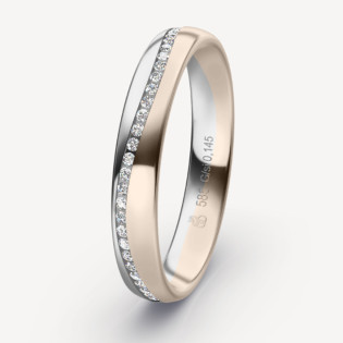 Snubní prsten ze zlata s diamanty 0.145 ct | iSezam.cz