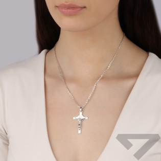 Křížek sv. Benedikta stříbrný ryzost 925