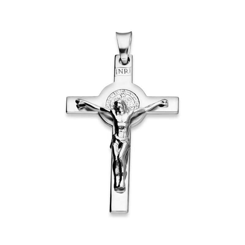 Křížek sv. Benedikta stříbrný ryzost 925