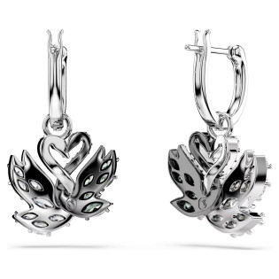 Długie kolczyki Swarovski Swan ze stali