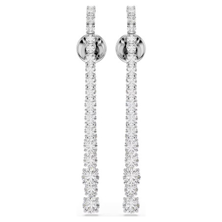 Długie wiszące kolczyki Swarovski Matrix ze stali