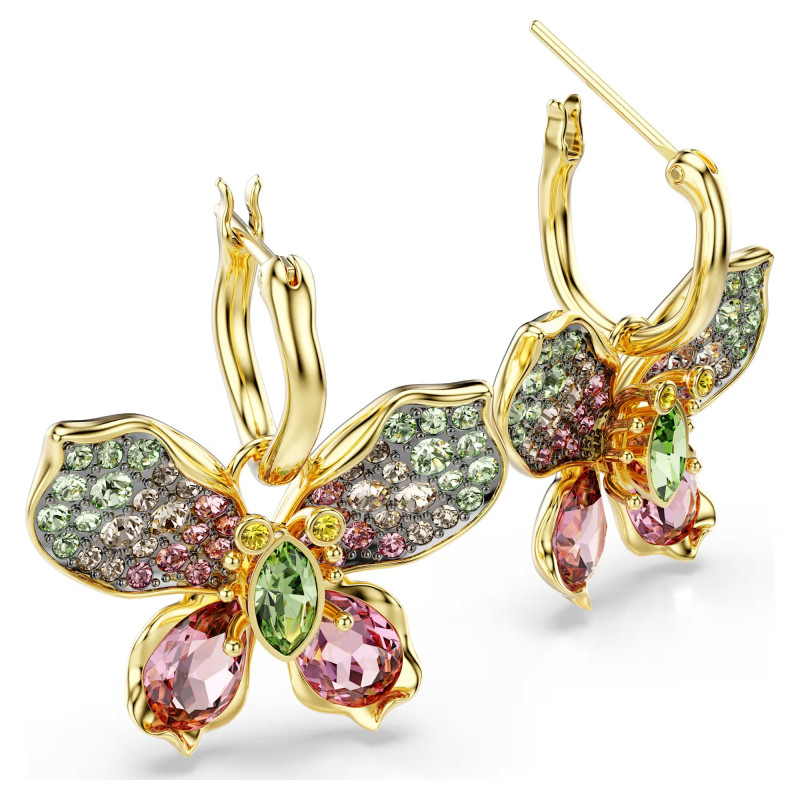 Długie kolczyki Swarovski Idyllia ze stali