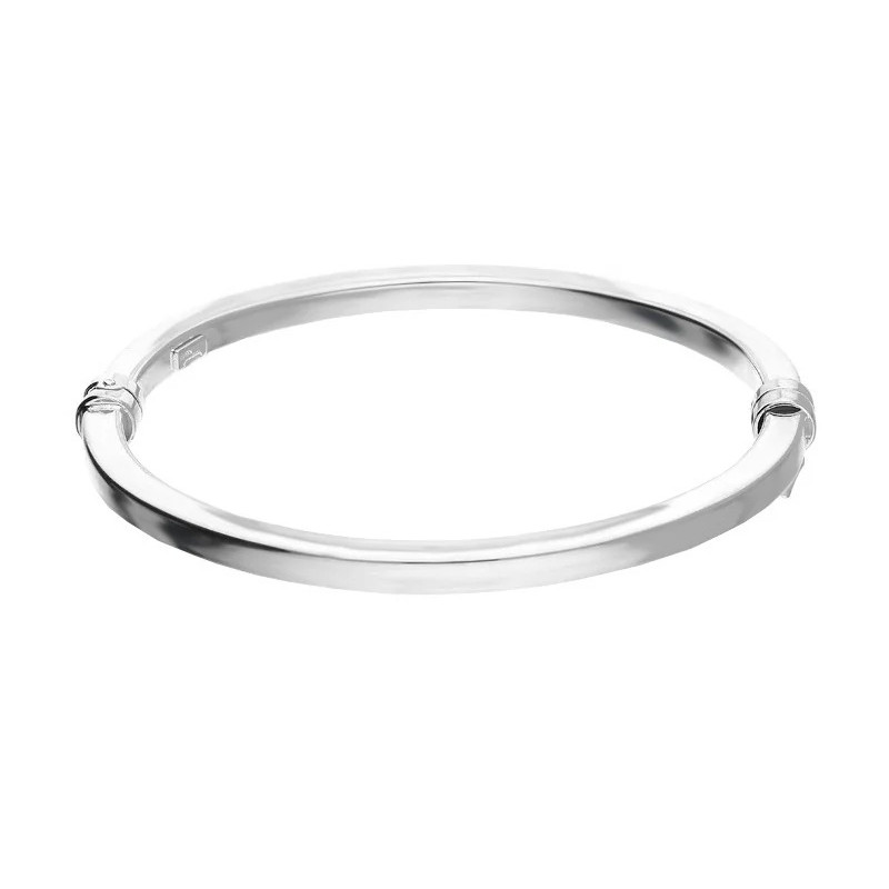 Čtvercový náramek bangle ze stříbra 925