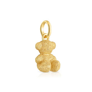 Wisiorek Tous Bold Bear miś z diamentowanego srebra 925 powlekanego 18-karatowym złotem