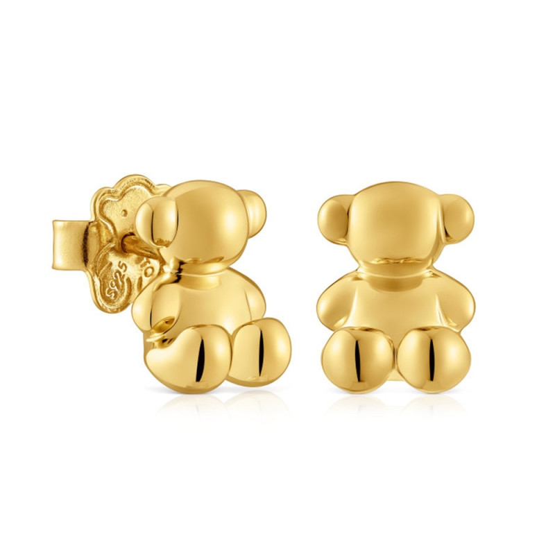 Náušnice TOUS Bold Bear z pozlaceného stříbra | iSezam.cz