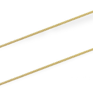 Elegantní zlatý řetízek s jemným vzorem liščí ocas (rybí kost) ze zlata 585. Šířka 0,6 mm, zapínání na kroužek. Ideální pro každ