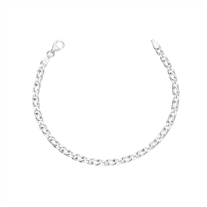 Stříbrný náramek vzor tygří oko 3,5 mm ryzost 925