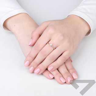 Zásnubní prsten elacta zlato 585 diamant 0,12 ct | iSezam.cz