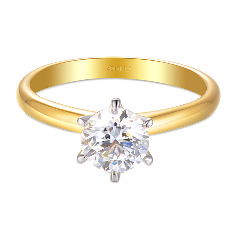 Zásnubní prsten s laboratorním diamantem Bell 1,02 ct, zlato 585