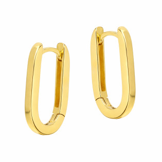 Objevte elegantní zlacené stříbrné náušnice kruhy 19 mm od Jubiler Sezam. Klasický design, pohodlné zapínání. Ideální pro každý 