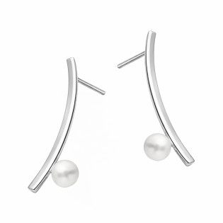 Objevte elegantní stříbrné náušnice s perlou 6 mm na puzetu. Jemný design, ryzost 925. Ideální pro každodenní nošení i speciální