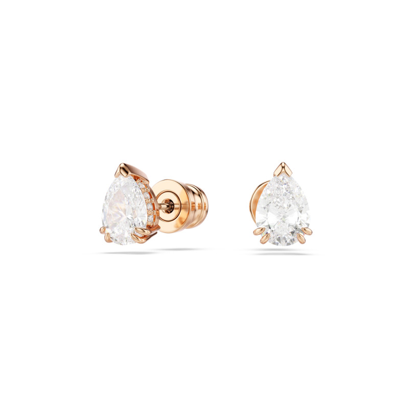 Kolczyki stalowe zapinane na sztyft Swarovski Stilla