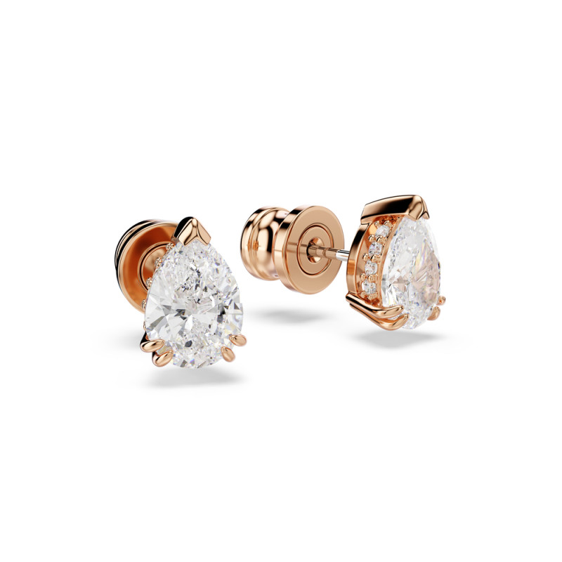Kolczyki stalowe zapinane na sztyft Swarovski Stilla
