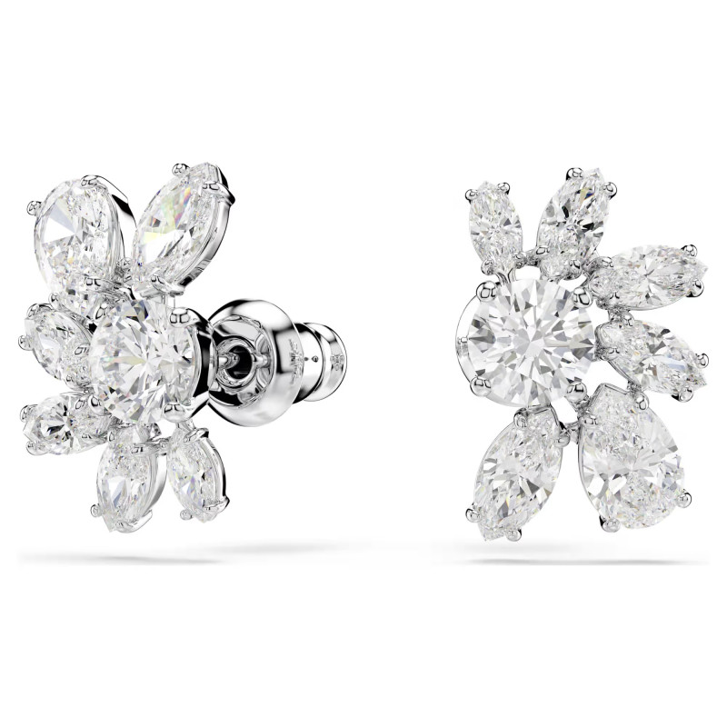 Kolczyki stalowe zapinane na sztyft Swarovski Mesmera