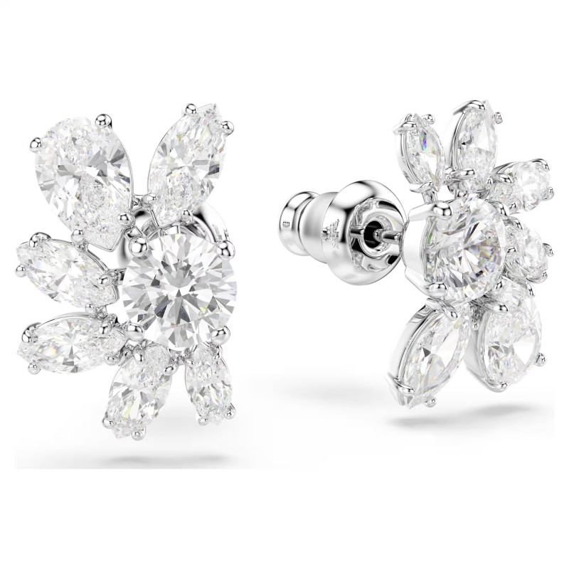 Kolczyki stalowe zapinane na sztyft Swarovski Mesmera