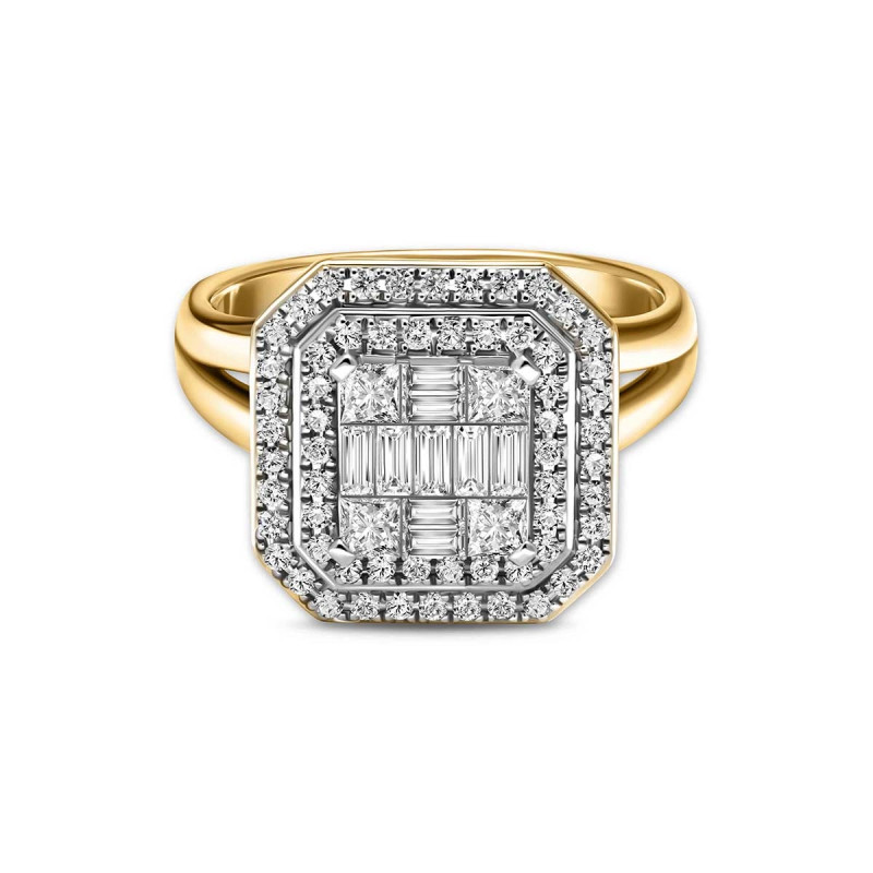 Prsten s diamanty z kolekce Viktorie 0,77 ct, zlato 585