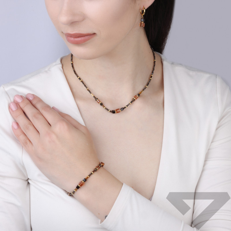 Náušnice kruhy s visícími krystaly Swarovski, stříbro 925 zlaté barvy