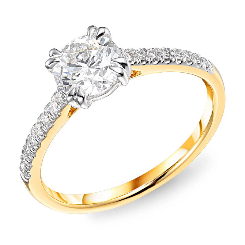 Objevte elegantní zásnubní prsten Soliter bis ze zlata 585 s laboratorními diamanty 1,19 ct. Ideální pro váš výjimečný okamžik. 