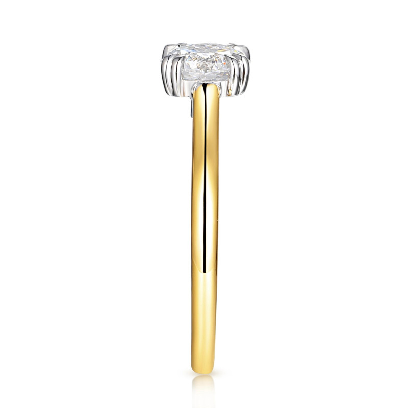 Prsten Soliter s laboratorním diamantem 1,08 ct, zlato 585