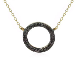 Objevte elegantní zlatý náhrdelník s černými diamanty 0,08 ct. Jemný design, luxusní vzhled. Ideální dárek. Nakupujte v Jubiler 