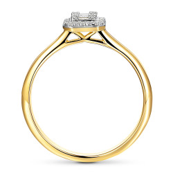 Zlatý zásnubní prsten Sweet s diamanty 0,11 ct | iSezam.cz